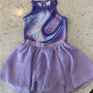 Purple Galaxy gymastics girls